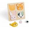 Bigjigs Toys Vlkádacie puzzle počítanie Zvieratká