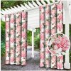 Mondo Italia Záhradný záves do altánku na krúžkoch MIGD282 pivónie Viacfarebná 155x180 cm Mondo Italia Záhradný záves do altánku na krúžkoch MIGD282 pivónie Viacfarebná 155x180 cm
