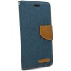 Puzdro Canvas Book Huawei P30 Lite - modré Puzdro Canvas Book Huawei P30 Lite - modré