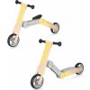 Spokey WOO-RIDE MULTI Dřevěné dětské odrážedlo a koloběžka v jednom, žluté Spokey WOO-RIDE MULTI Dřevěné dětské odrážedlo a koloběžka v jednom, žluté