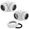 Corsair Hydro X Series XF Hardline 90° 14mm OD Fitting Twin Pack White CX-9052020-WW Corsair Hydro X Series XF Hardline 90° 14mm OD Fitting Twin Pack White CX-9052020-WW