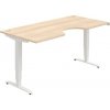 Pracovný stôl Motion Ergo, ZO, 3S, 180x61-128x90 cm, agát/biela Pracovný stôl Motion Ergo, ZO, 3S, 180x61-128x90 cm, agát/biela