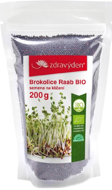 BIO Brokolica Raab - Brassica rapa cymosa - bio semená na klíčenie - 200 g