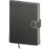 Zápisník Flip L tečkovaný šedo/šedý Zápisník Flip L tečkovaný šedo/šedý