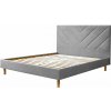 Svetlosivá čalúnená dvojlôžková posteľ s roštom 140x190 cm Romane – Bobochic Paris Svetlosivá čalúnená dvojlôžková posteľ s roštom 140x190 cm Romane – Bobochic Paris