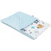 NEW BABY - Detská deka z Minky Medvedíkovia modrá 80x102 cm