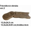 JAPE Trávniková obruba 2 verzia 13,5x24/29x4cm, betón-imitácia dreva, exteriér-mrazuvzdor TOv2