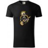 Punk rock gitarista - Tričko z organickej bavlny - 2XL ( Čierna ) Punk rock gitarista - Tričko z organickej bavlny - 2XL ( Čierna )