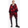 Black and Red Checkys Checkys Womens Poncho Desigual Checkys Arenal/Zipper - Ladies Other One size DESIGUAL