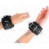 Kink - heavy wrist restraints with black fur lined adjustable 20-30 cm x 6 cm Kink - heavy wrist restraints with black fur lined adjustable 20-30 cm x 6 cm