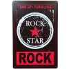 Ceduľa Rock Star 30cm x 20cm Plechová tabuľa Ceduľa Rock Star 30cm x 20cm Plechová tabuľa