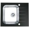 Alveus ALTONE 10 kuchynský sklenený drez so sifónom 60x50 - Black 1114557 Alveus ALTONE 10 kuchynský sklenený drez so sifónom 60x50 - Black 1114557