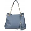 Mondo Italia Dámska kožená kabelka 142 blankytne modrá Made in Italy Blankytna modrá Mondo Italia Dámska kožená kabelka 142 blankytne modrá Made in Italy Blankytna modrá