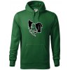 Border kólia obrys hlavy - Mikina pánska Cape s kapucňou - S ( Fľaškovozelená ) Border kólia obrys hlavy - Mikina pánska Cape s kapucňou - S ( Fľaškovozelená )
