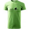 Piano ekg - krídlo - Klasické pánske tričko vyššej gramáže - 3XL ( Trávová zelená ) Piano ekg - krídlo - Klasické pánske tričko vyššej gramáže - 3XL ( Trávová zelená )