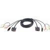 ATEN 2L-7D02UD KVM kábel Čierna 1,8 m (2L-7D02UD) ATEN 2L-7D02UD KVM kábel Čierna 1,8 m (2L-7D02UD)