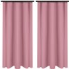 HOTOVÉ ZÁVESY NA PÁSKE 140x250 RUŽOVÉ 2 KUSY ZÁCLONA NA ŽABKY TUNEL HOTOVÉ ZÁVESY NA PÁSKE 140x250 RUŽOVÉ 2 KUSY ZÁCLONA NA ŽABKY TUNEL