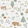 Esta Home 139247 Vliesová detská tapeta na stenu Zvieratká v lese Forest Friends rozmery 0,53 x 10,05 m