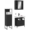 vidaXL 3-dielna súprava kúpeľňových skriniek čierna kompozitné drevo vidaXL 3-dielna súprava kúpeľňových skriniek čierna kompozitné drevo