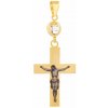 Zlatý přívěsek krucifix Holy - žluté zlato Zlatý přívěsek krucifix Holy - žluté zlato