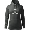 Florbalové hokejky - Mikina dámská Cape s kapucí - S ( Tmavá bridlica (sivá so zeleným nádychom) ) Florbalové hokejky - Mikina dámská Cape s kapucí - S ( Tmavá bridlica (sivá so zeleným nádychom) )
