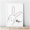 Detský plagát s motívom králika, P014 A3 Detský plagát s motívom králika, P014 A3