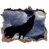 Díra 3D fototapeta na stěnu Howlin 'wolf plne 95x64 cm Díra 3D fototapeta na stěnu Howlin 'wolf plne 95x64 cm