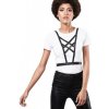 Bijoux Indiscrets Maze Cross Cleavage Harness Black