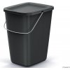 Compacta Q Flap Basic Odpadkový kôš recyklovaný čierny 9 l