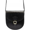Florence 134 čierna dámska kožená kabelka 17 x 17 x 6 cm Florence 134 čierna dámska kožená kabelka 17 x 17 x 6 cm