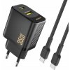 SET NABÍJAČKA USB-C SIEŤOVÁ PRE TELEFÓN PD 35W + KÁBEL USB-C 1 m ČIERNA SET NABÍJAČKA USB-C SIEŤOVÁ PRE TELEFÓN PD 35W + KÁBEL USB-C 1 m ČIERNA