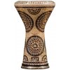 Gawharet El Fan Gawharet EL Fan Darbuka Doumbek Mother of pearl Arabic Flowers 8.75” x 17”