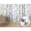Biante Bavlnený záves Sandra SA-512 Sivo-biele ginkgo listy na bielom 140x220 cm Biante Bavlnený záves Sandra SA-512 Sivo-biele ginkgo listy na bielom 140x220 cm