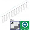 Nerezové zábradlie na schody, 6000x900mm, VS, L Nerezové zábradlie na schody, 6000x900mm, VS, L