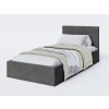 Wilsondo Čalúnená jednolôžková posteľ s úložným priestorom Ingrit 90x200 - sivá Wilsondo Čalúnená jednolôžková posteľ s úložným priestorom Ingrit 90x200 - sivá