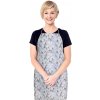 Brotex Kuchyňská zástěra šedý květ Brotex Kuchyňská zástěra šedý květ