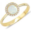Lillian Vassago Zlatý prsteň so syntetickým opálom, 6 mm LLV11-WOYR-002/3 Veľkosť prsteňov: 50 Lillian Vassago Zlatý prsteň so syntetickým opálom, 6 mm LLV11-WOYR-002/3 Veľkosť prsteňov: 50