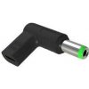 Adaptér WG Type-C (female) - DC/15V 6,3x3,0/Toshiba, NEC aj. (11711) čierny Adaptér WG Type-C (female) - DC/15V 6,3x3,0/Toshiba, NEC aj. (11711) čierny