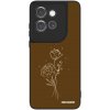 Picasee ULTIMATE CASE pro Motorola Edge 50 Neo - Brown flowers Picasee ULTIMATE CASE pro Motorola Edge 50 Neo - Brown flowers