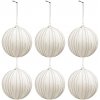 Vianočné Gule na Stromček Biele Korálky 6ks Vianočné Gule na Stromček Biele Korálky 6ks