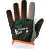 CANIS Kombinované zimné rukavice CXS FURNY WINTER s blistrom, Varianta čierno-oranžová, Veľkosť rukavíc 9