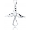 Olivie Strieborný Anjel so symbolom Nekonečno 4066