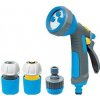 Sada zavlažovacia AQUACRAFT® 770531, Classic, záhradná, na hadicu, pištoľ X4 vzory, STOP spojka 1/2 Sada zavlažovacia AQUACRAFT® 770531, Classic, záhradná, na hadicu, pištoľ X4 vzory, STOP spojka 1/2