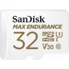 SanDisk Max Endurance micro SDHC 32GB / UHS-I U3 / Class 10 / + Adaptér / SDSQQVR-032G-GN6IA SanDisk Max Endurance micro SDHC 32GB / UHS-I U3 / Class 10 / + Adaptér / SDSQQVR-032G-GN6IA