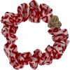 By Eloise London Gold Heart Silk Scrunchie farba Red Leopard By Eloise London Gold Heart Silk Scrunchie farba Red Leopard