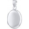 SILVEGO Strieborný oválny otvárací medailón 22 mm PRM10278 SILVEGO Strieborný oválny otvárací medailón 22 mm PRM10278