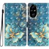 Peňaženkové kožené puzdro Pattern na Honor 200 Pro 5G - Motýľ Peňaženkové kožené puzdro Pattern na Honor 200 Pro 5G - Motýľ