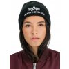 Alpha Industries 3D Beanie black/silver čierna