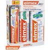 Elmex Junior Systém zubná kefka + zubná pasta 75 ml + ústna voda 400 ml darčeková sada