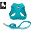 Sada postroj a vodítko pro malé psy/kočky tyrkys S Sada postroj a vodítko pro malé psy/kočky tyrkys S